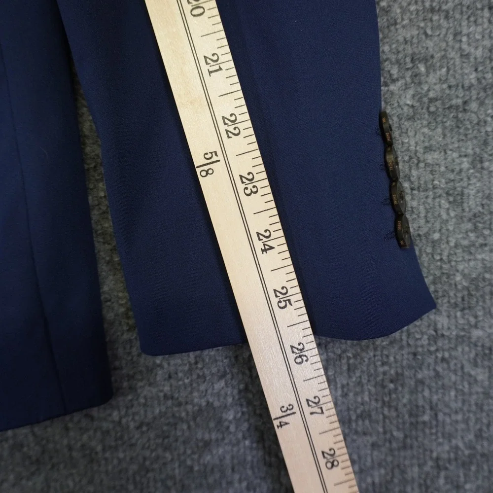 Rhone Commuter Blazer Mens Large Blue Performance Stretch Travel Sport Jacket